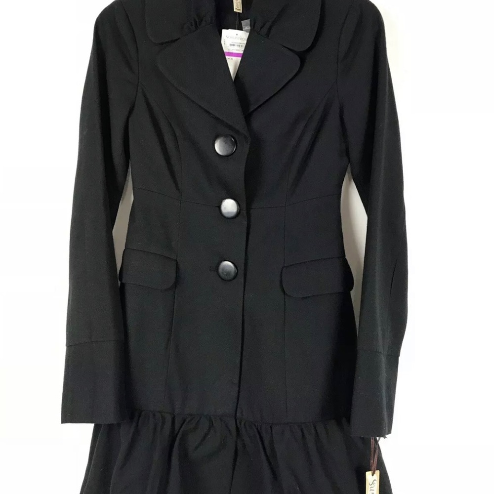 Nordstrom’s Susina Black Button‎ peplum Jacket XS